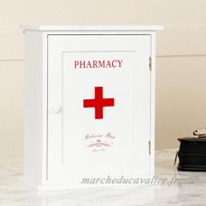 Style vintage shabby chic 'pharmacie' blanc Armoire à pharmacie pour salle de bain de cuisine Home – Perfect Pendaison – W22 X H30 X D12 cm - B0721SSND9